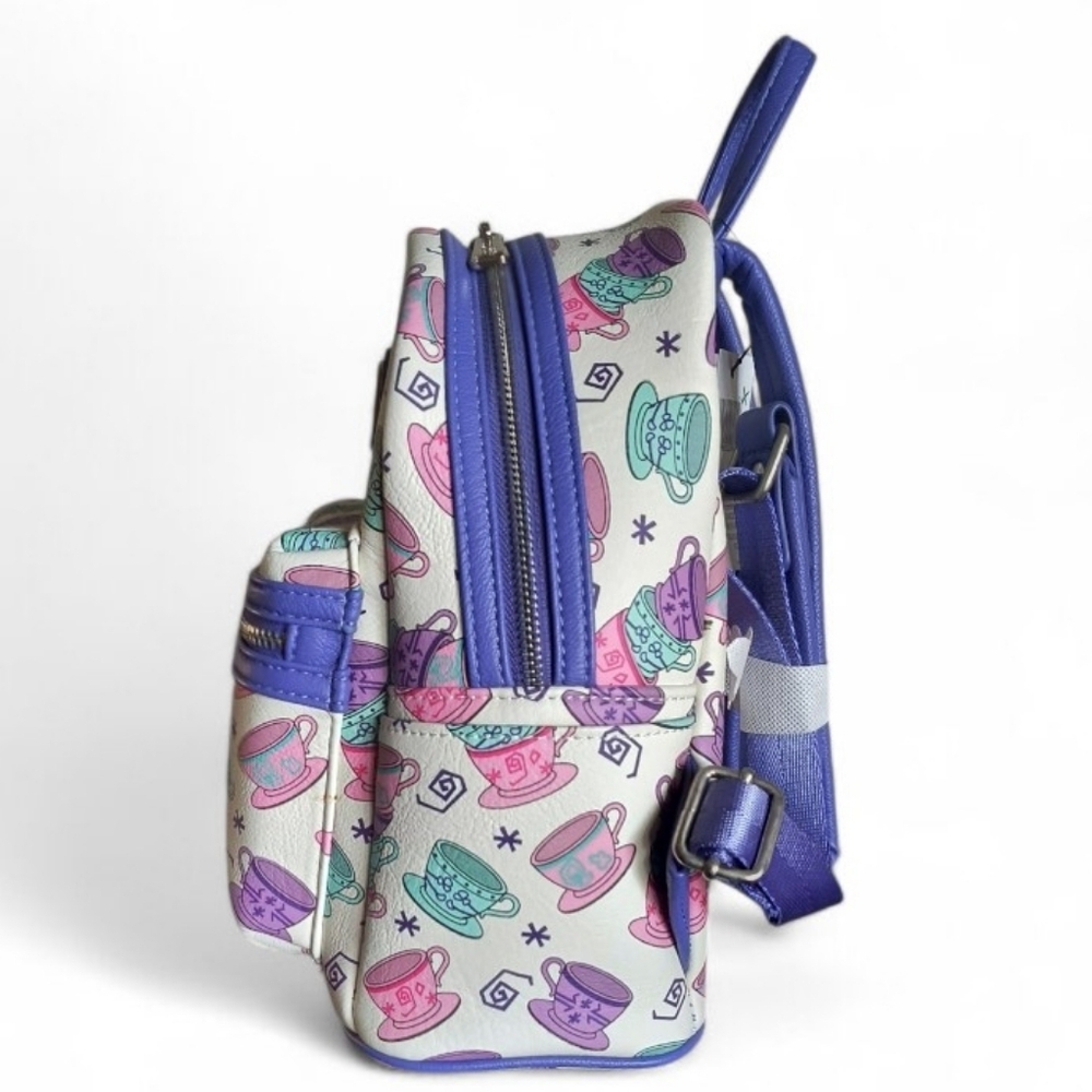 Loungefly Disney Parks Alice In Wonderland Mad Tea Party Mini Backpack - Picture 3 of 9